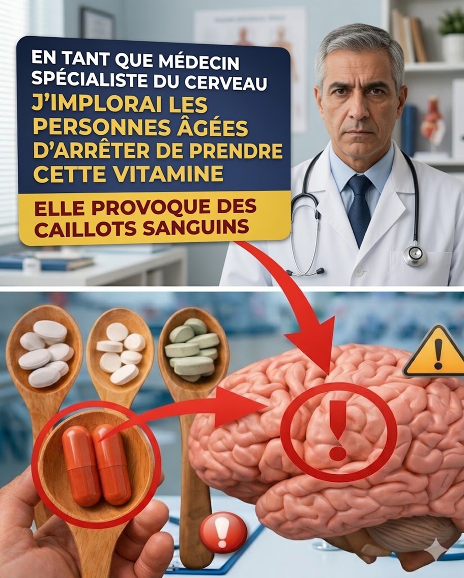 En tant que médecin, j’ai été choqué : cette vitamine peut augmenter le risque d’AVC du jour au lendemain