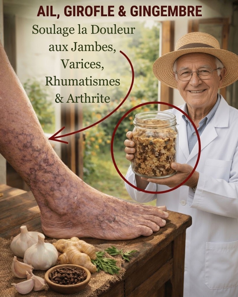 Découvrez comment la combinaison d’ail, de gingembre et de clou de girofle peut aider à soulager les jambes fatiguées et les articulations douloureuses