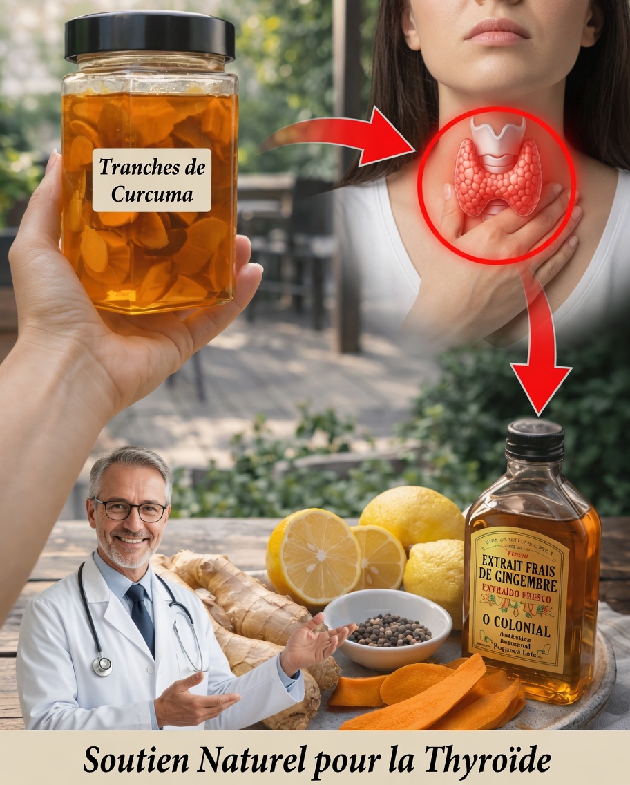 Comment soutenir naturellement la santé de la thyroïde avec une recette simple au curcuma, gingembre et citron
