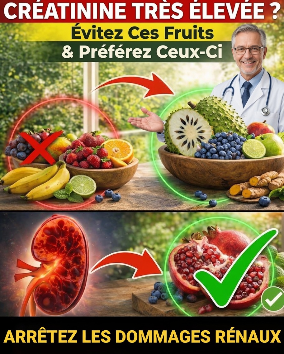 Niveaux élevés de créatinine ? Découvrez 4 fruits que vous pouvez consommer le soir pour soutenir la détoxification naturelle de votre corps