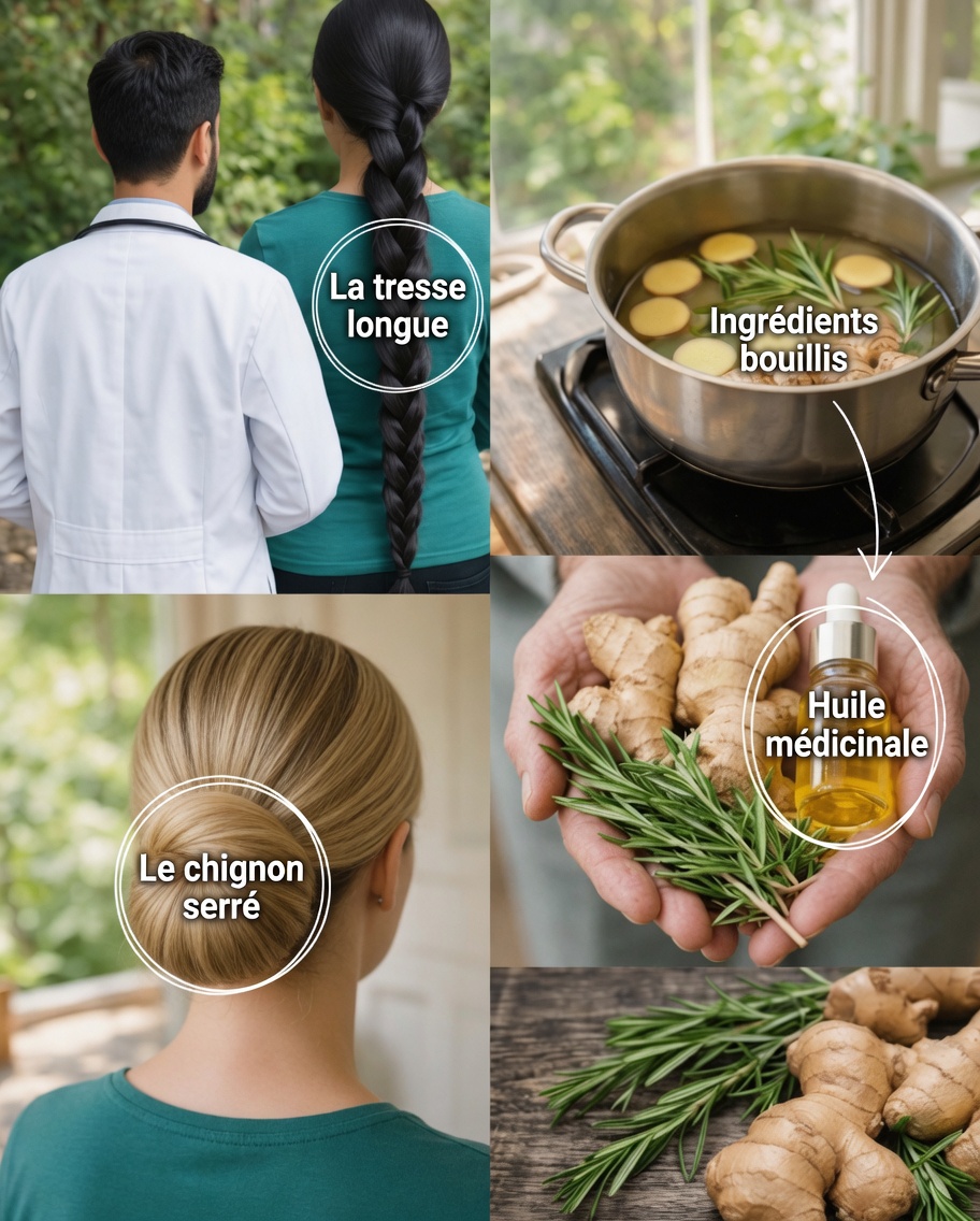 Comment stimuler la croissance de cheveux plus longs et plus épais avec un simple rinçage au gingembre et au romarin