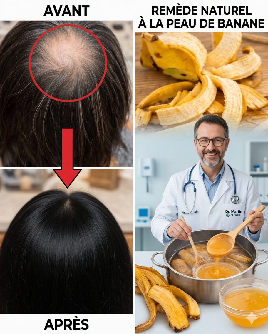 Cheveux blancs redevenant naturellement noirs ? La vérité sur la peau de banane pour inverser les cheveux gris et stimuler la pousse des cheveux