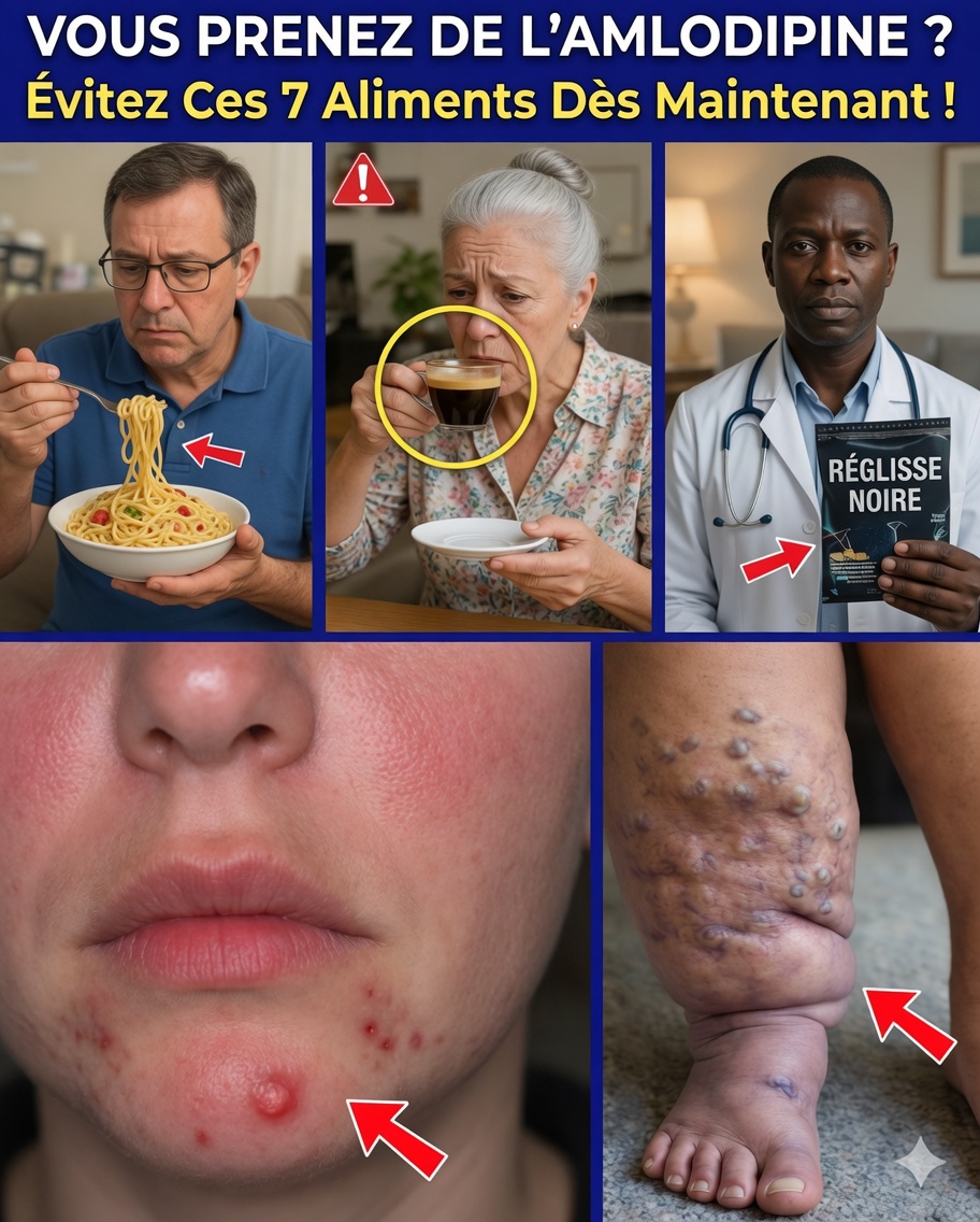 7 aliments qui peuvent aggraver silencieusement les effets secondaires de l’amlodipine (et des alternatives intelligentes pour se sentir mieux rapidement)