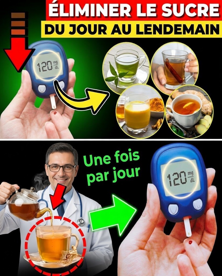 Éliminez l’excès de sucre dans le sang pendant la nuit grâce à ces 8 puissantes boissons naturelles