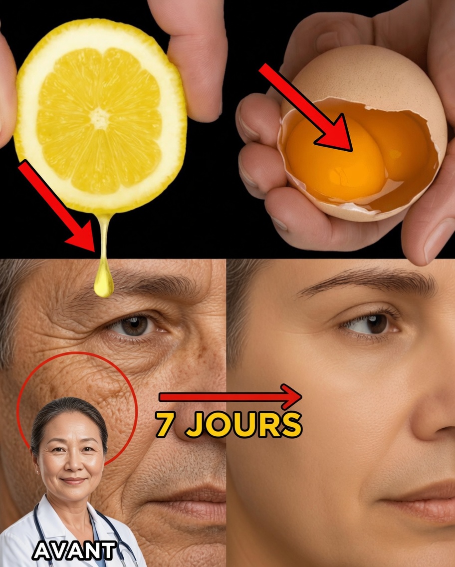 Mélange de citron et d'œuf pour une peau naturellement jeune