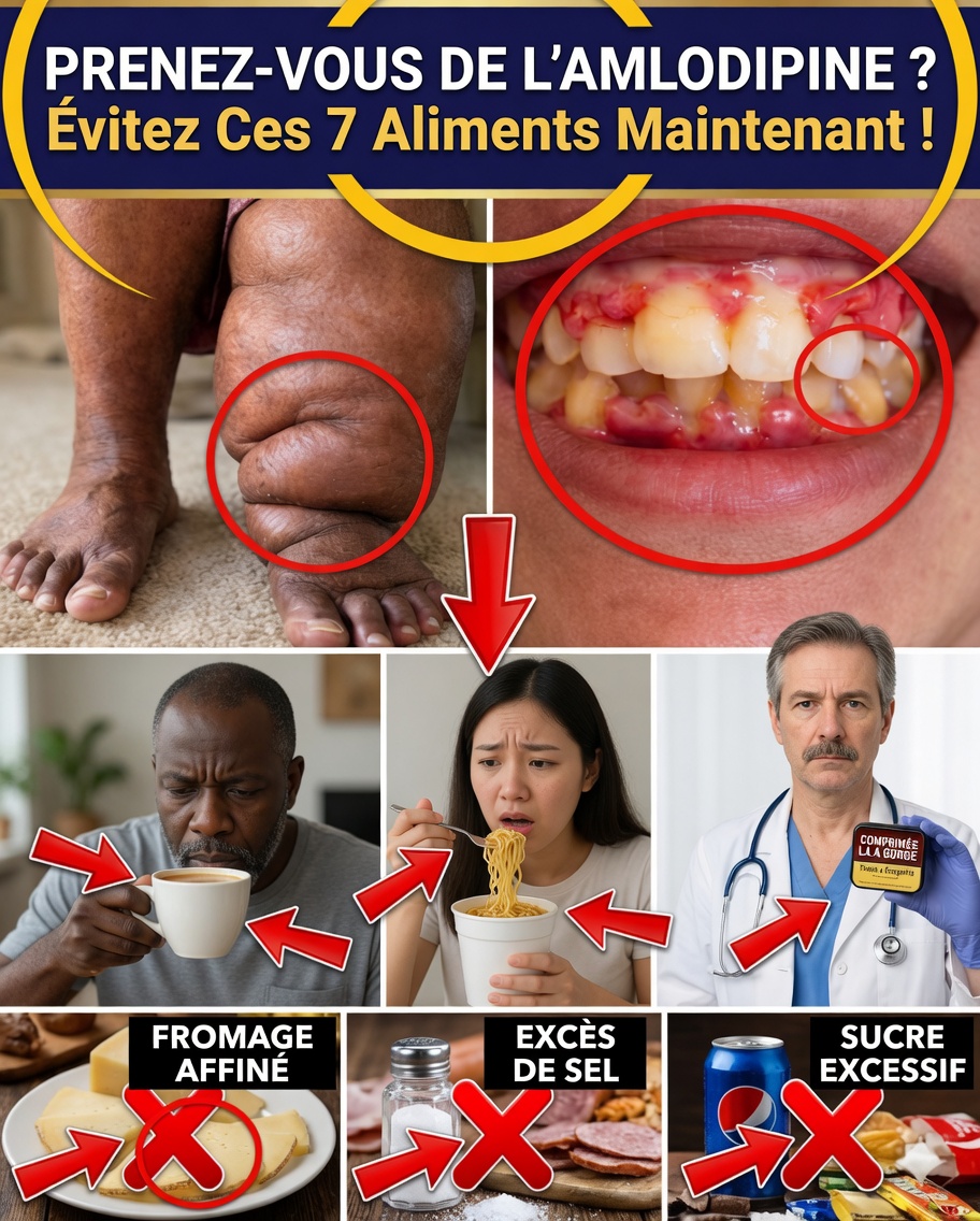 7 aliments qui peuvent aggraver silencieusement les effets secondaires de l’amlodipine – et des substitutions simples pour se sentir mieux plus rapidement