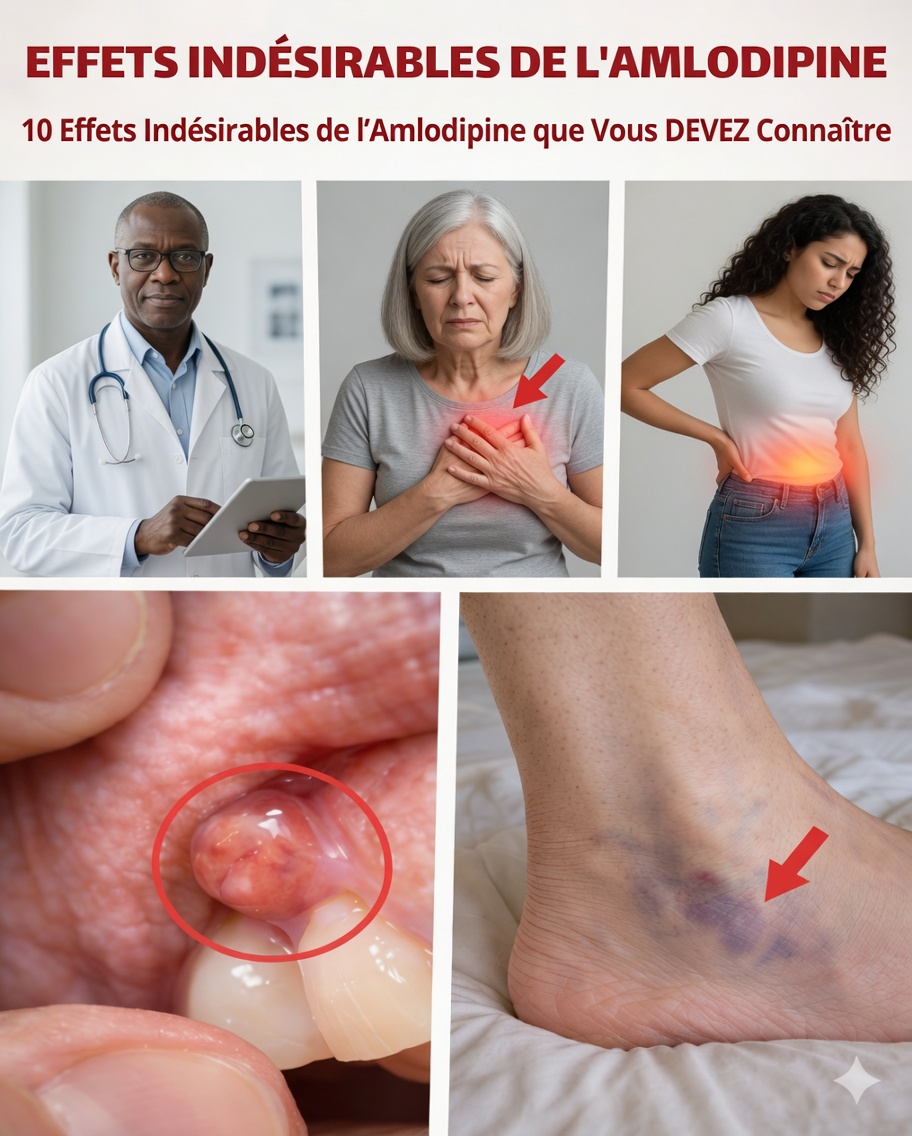 10 effets secondaires cachés de l’amlodipine que votre médecin pourrait ne pas mentionner