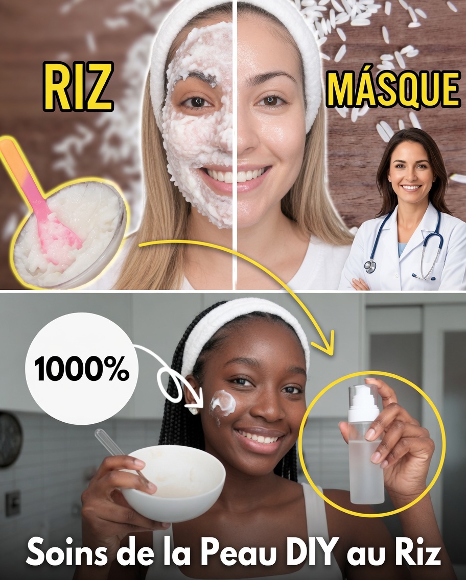 Mélangez du riz avec de la vaseline et découvrez une peau blanche comme neige et lisse comme du verre