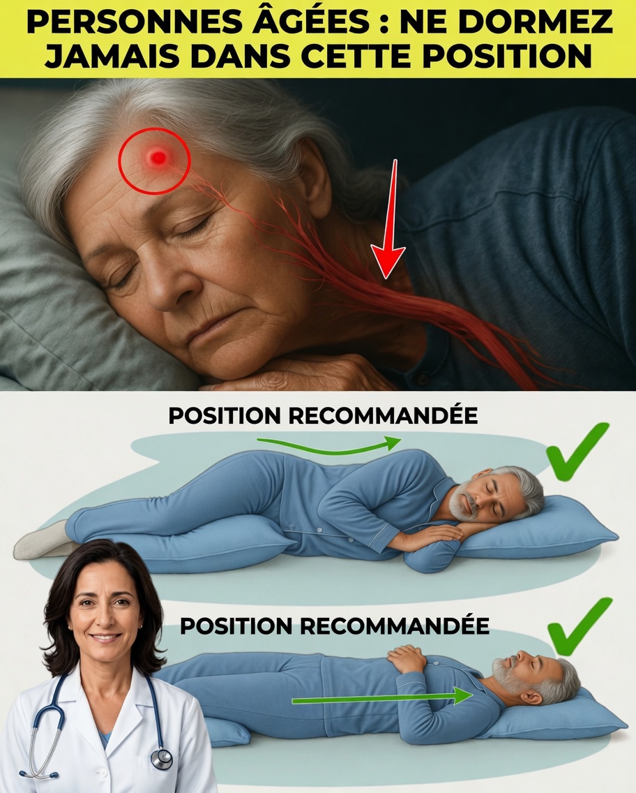 Personnes âgées : évitez CETTE position pour dormir – elle peut augmenter le risque d’AVC pendant la nuit !