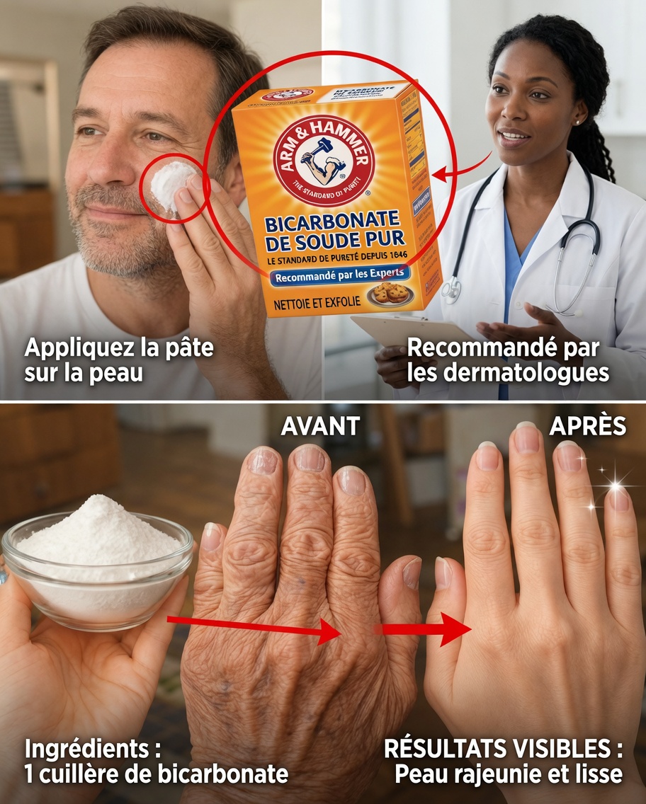 Découvrez comment le bicarbonate de soude peut transformer l’apparence de votre peau en quelques minutes – même après 70 ans