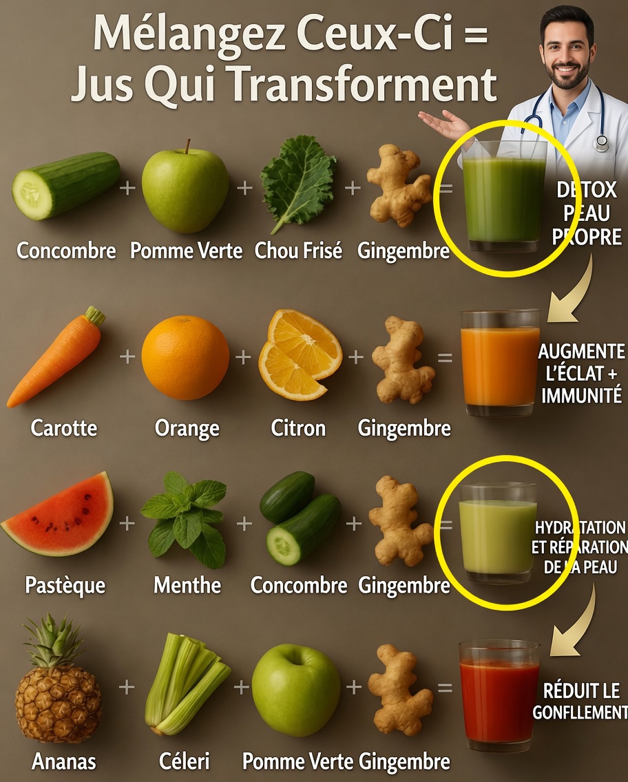 Mélangez ces jus puissants pour le bien-être quotidien