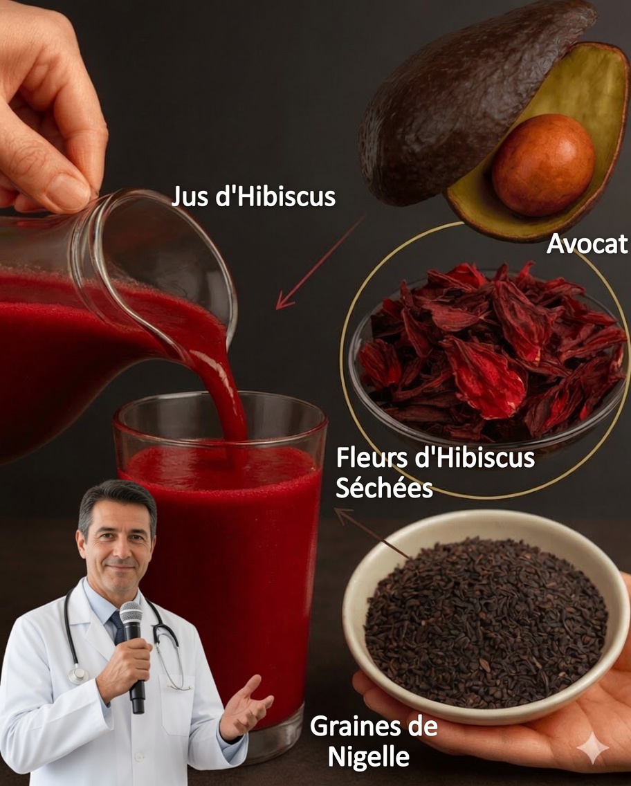 Smoothie naturel à l’avocat, à l’hibiscus et au clou de girofle : la recette vibrante qui peut transformer votre santé