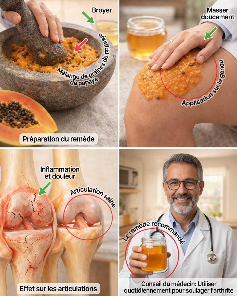 Graines de papaye : une façon naturelle de soulager les douleurs aux genoux, au dos et à la colonne vertébrale