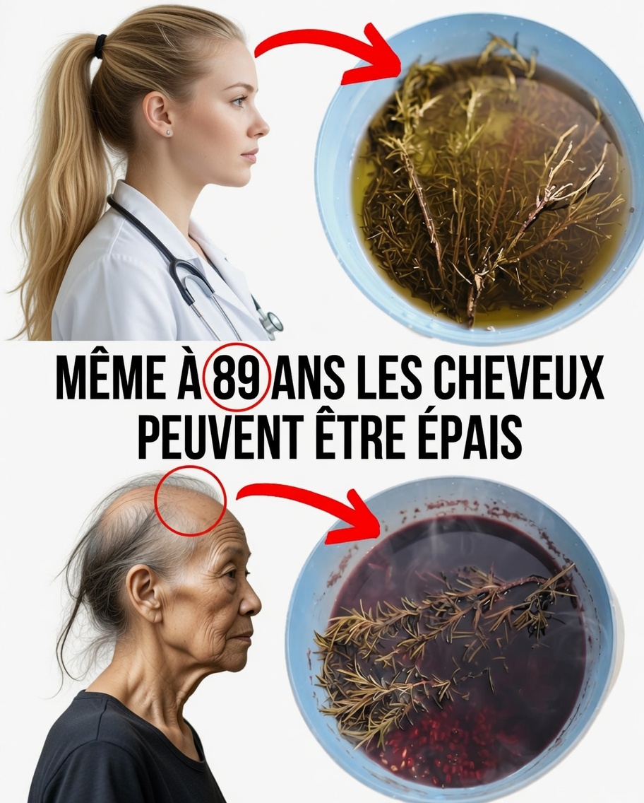 Le secret naturel de grand-mère de 89 ans pour des cheveux épais et luxuriants