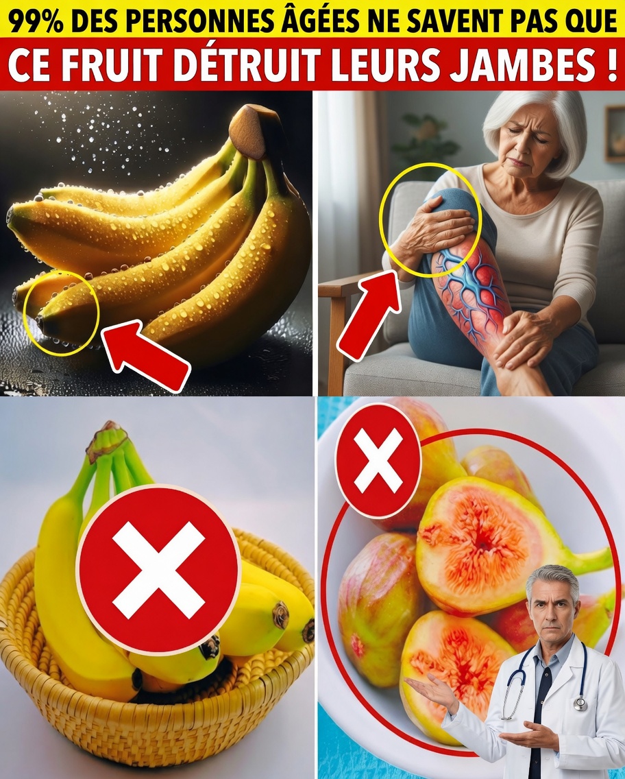 Personnes âgées, attention ! 7 fruits qui peuvent affaiblir vos jambes (et 8 alternatives naturelles pour retrouver la force)