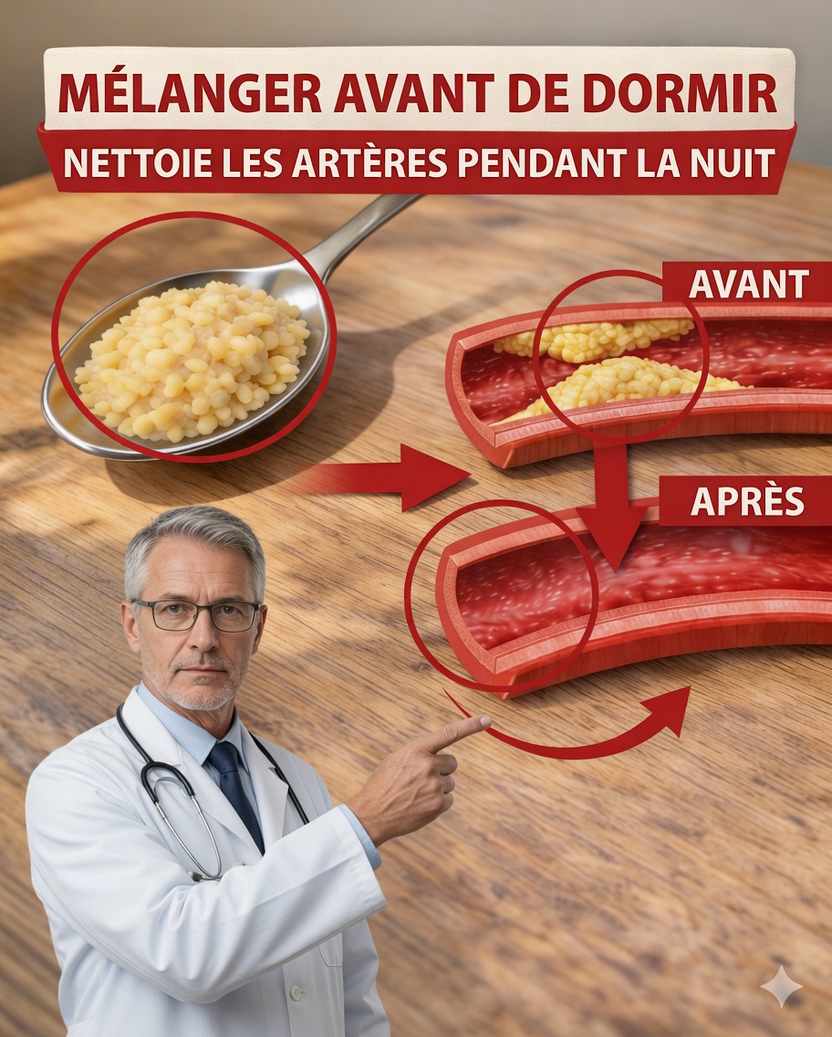Mélangez ces 3 ingrédients de cuisine avant de dormir — vos artères pourraient vous remercier au matin
