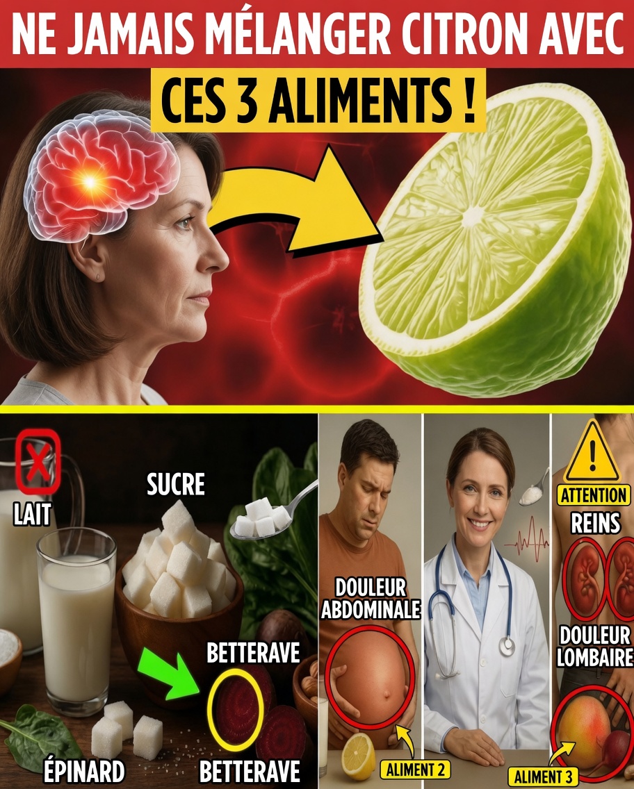 Le secret du citron pour les seniors : ne mélangez JAMAIS le citron avec ces aliments !
