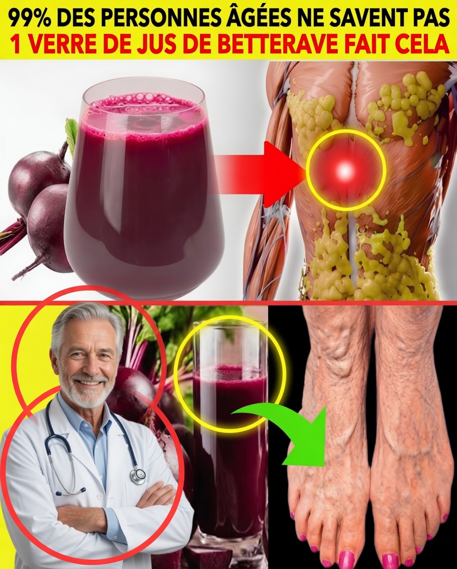 Un verre de jus de betterave le matin peut tout changer pour les personnes âgées