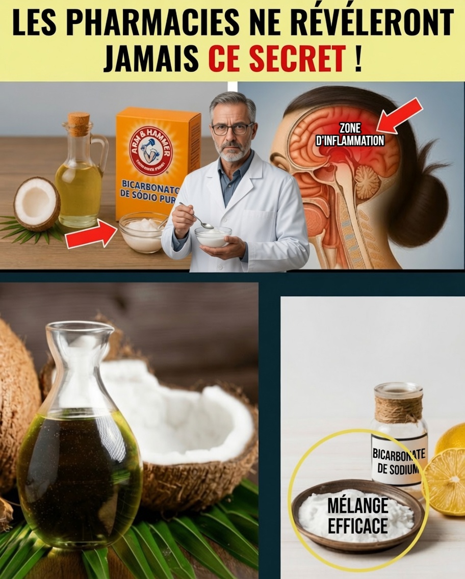 PERSONNES ÂGÉES : Mélangez de l’HUILE DE COCO et du BICARBONATE DE SODIUM de cette façon pour aider à combattre 8 problèmes de santé