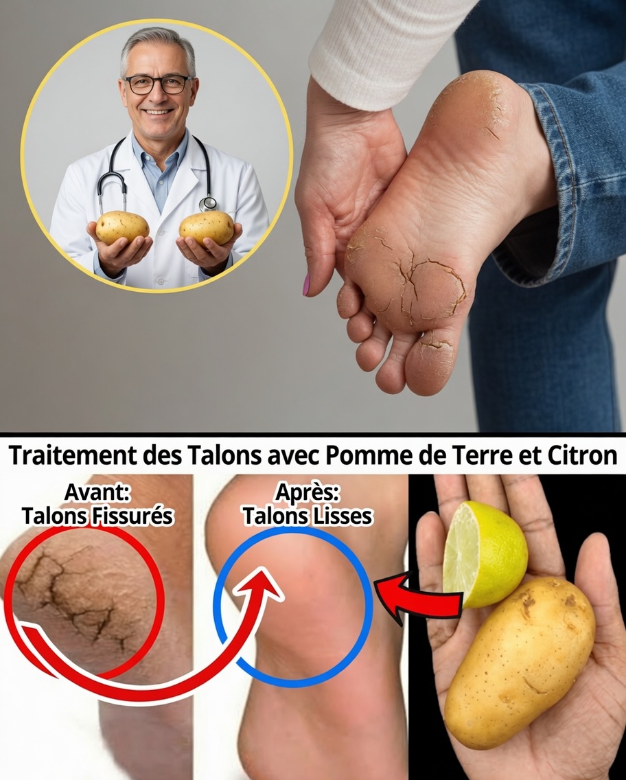 Secrets Révélés : L’Astuce de la Pomme de Terre Qui Peut Transformer des Talons Fendillés en une Peau Douce et Soyeuse