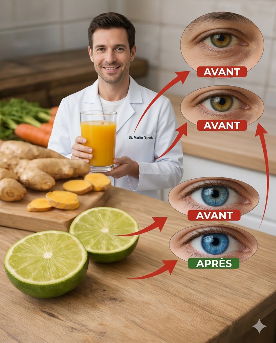Une habitude simple de jus de carotte, gingembre et agrumes pour soutenir naturellement la santé des yeux