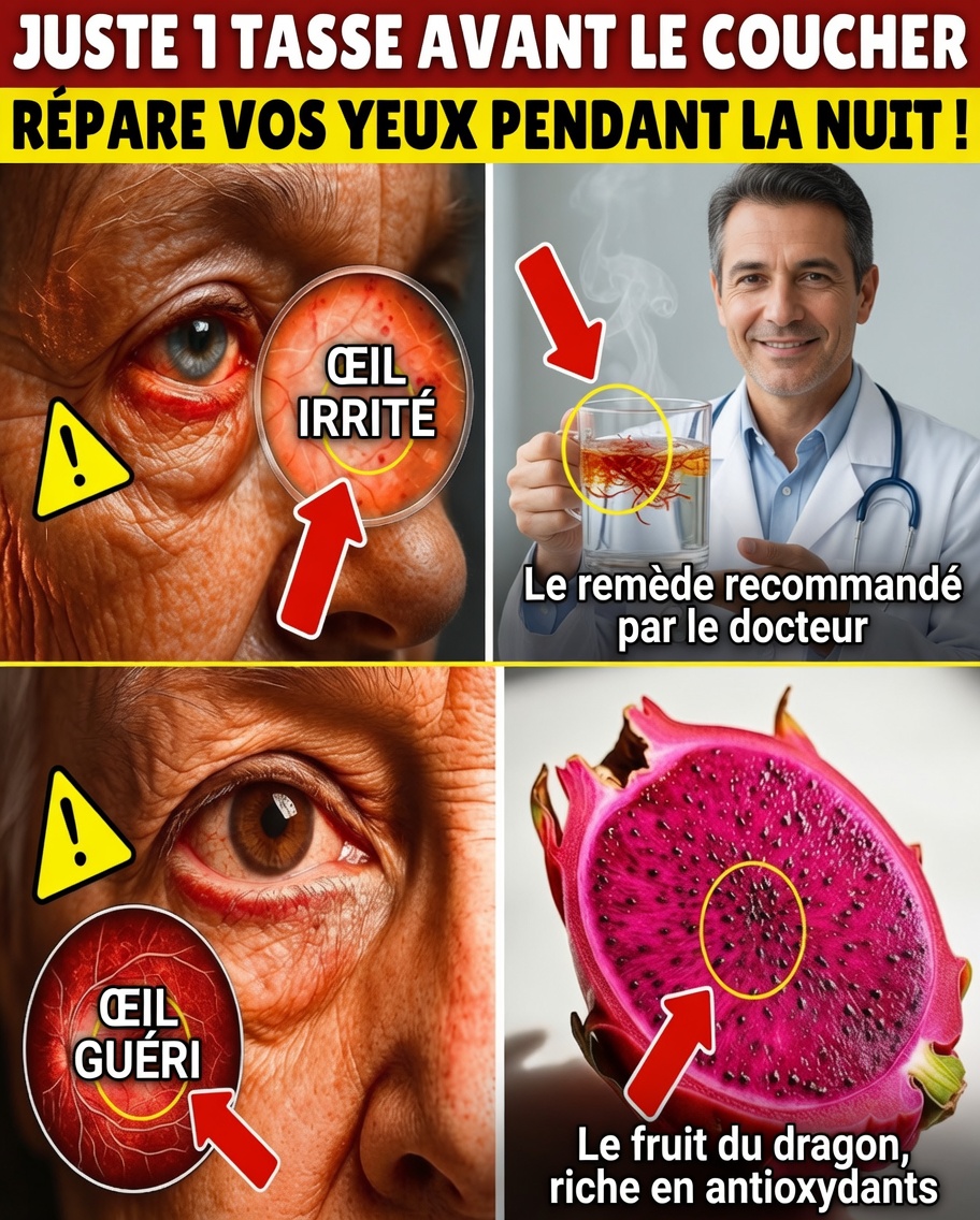 Buvez cet élixir naturel avant de vous coucher pour aider à réparer vos yeux et favoriser une vision plus claire pendant votre sommeil