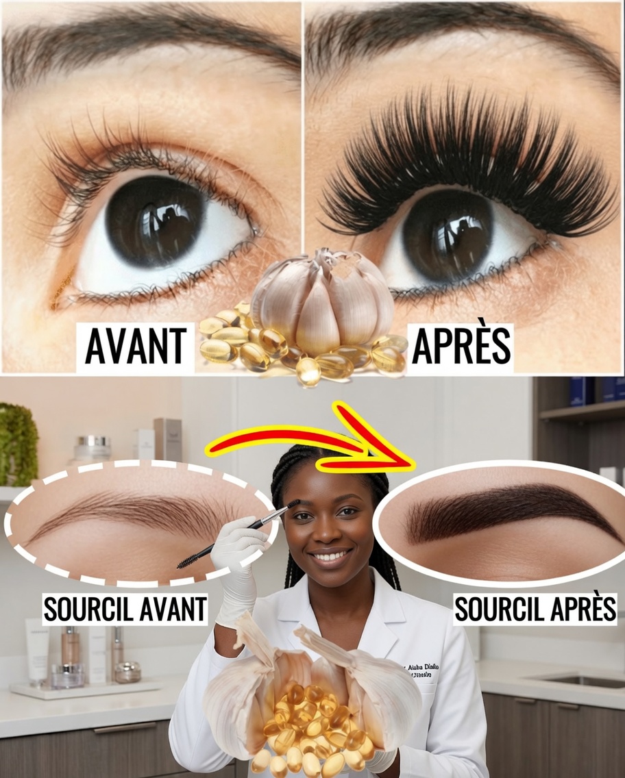 Ail et vitamine E : une méthode naturelle simple pour obtenir des sourcils plus épais et des cils plus longs
