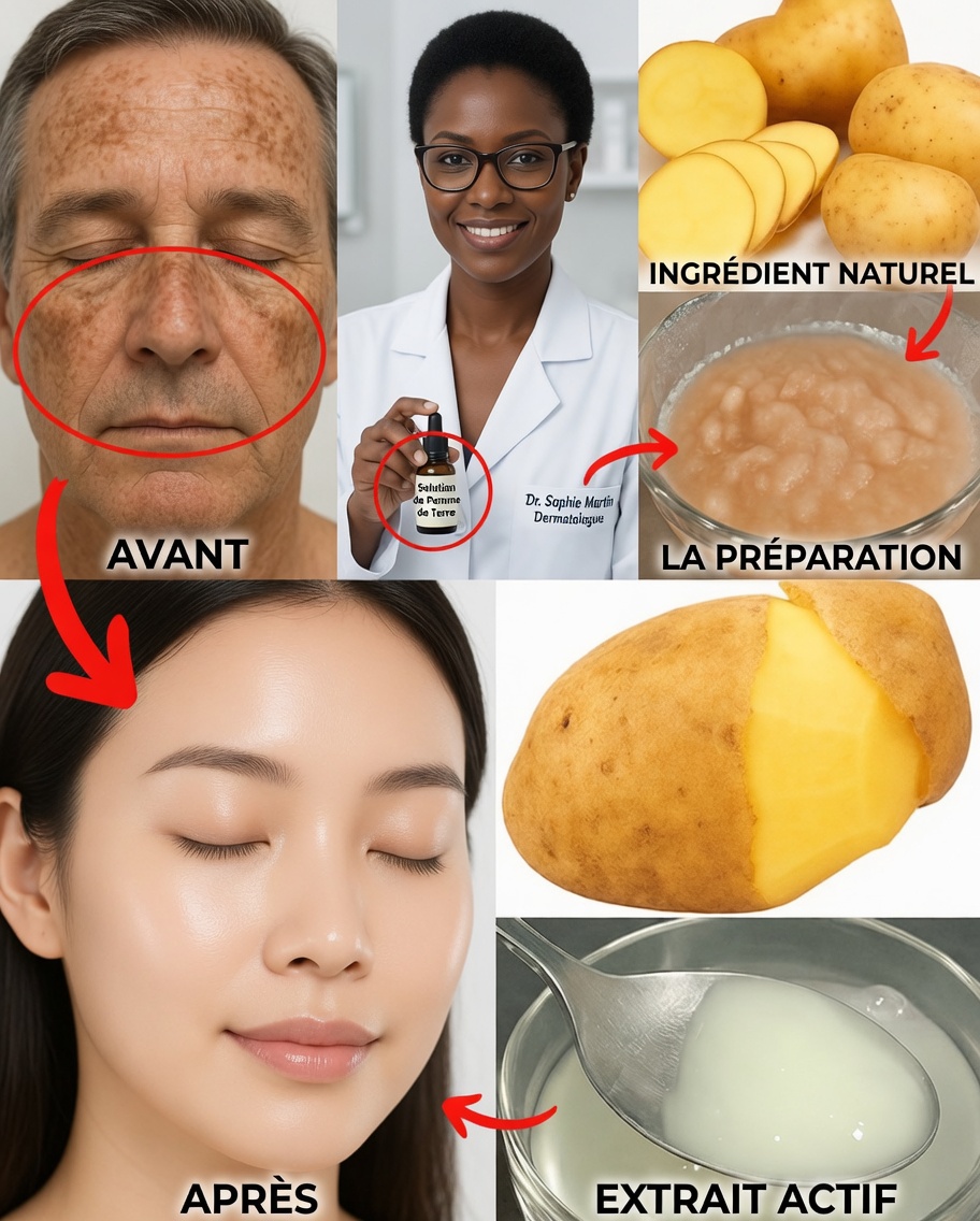 L’astuce du gel de pomme de terre qui peut aider à éclaircir naturellement les taches brunes