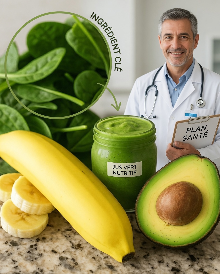 Commencez la journée avec énergie : smoothie à l’avocat et aux épinards pour la vitalité et le bien-être