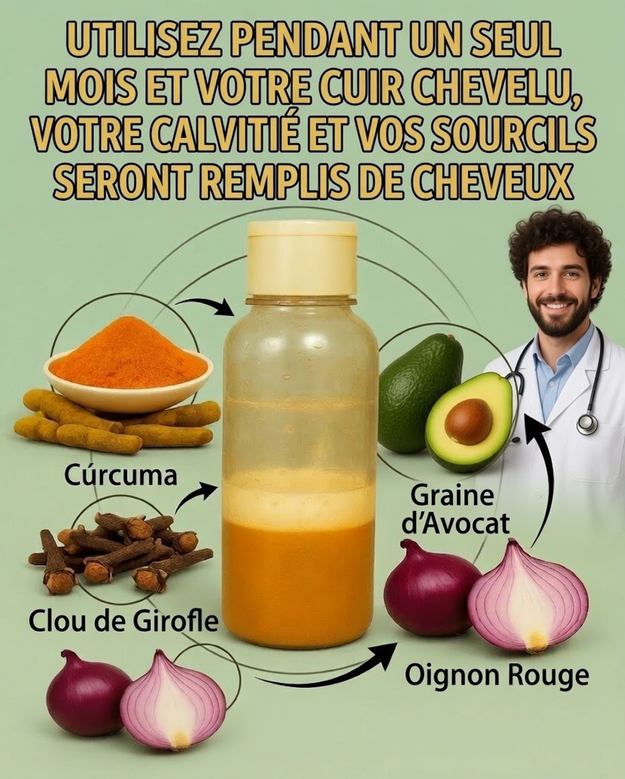 La recette du shampooing miraculeux : curcuma, clou de girofle, oignon et graine d’avocat