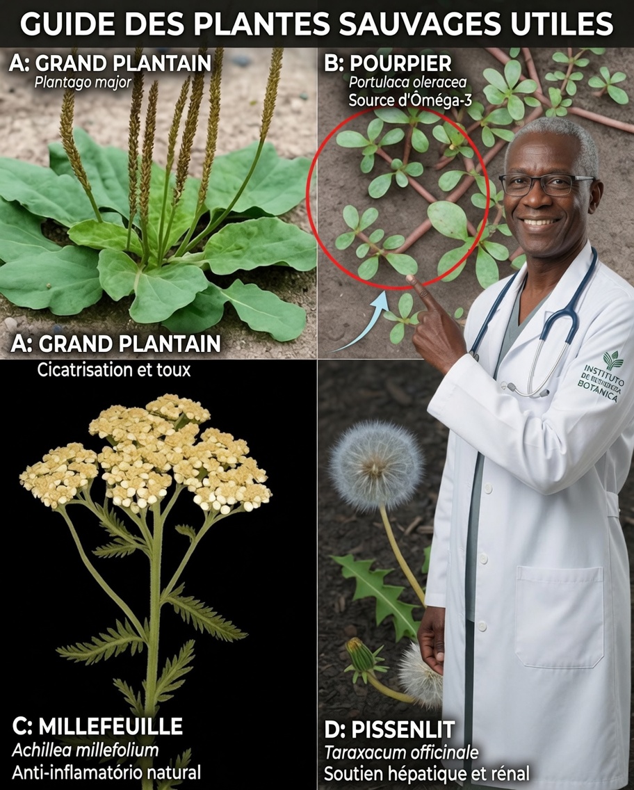 Les « mauvaises herbes » les plus courantes sont, en réalité, de puissantes plantes médicinales de la nature