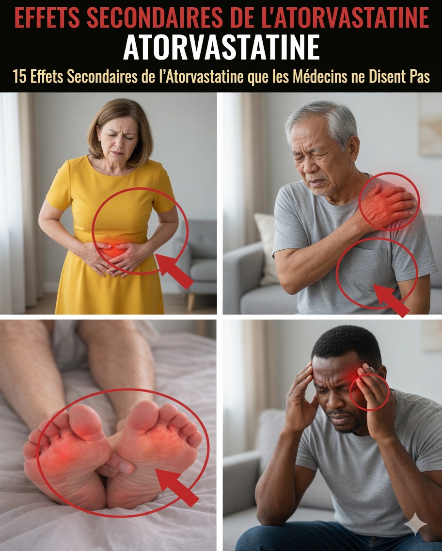 15 effets secondaires peu connus de l’atorvastatine — et des mesures pratiques que de nombreux patients adoptent
