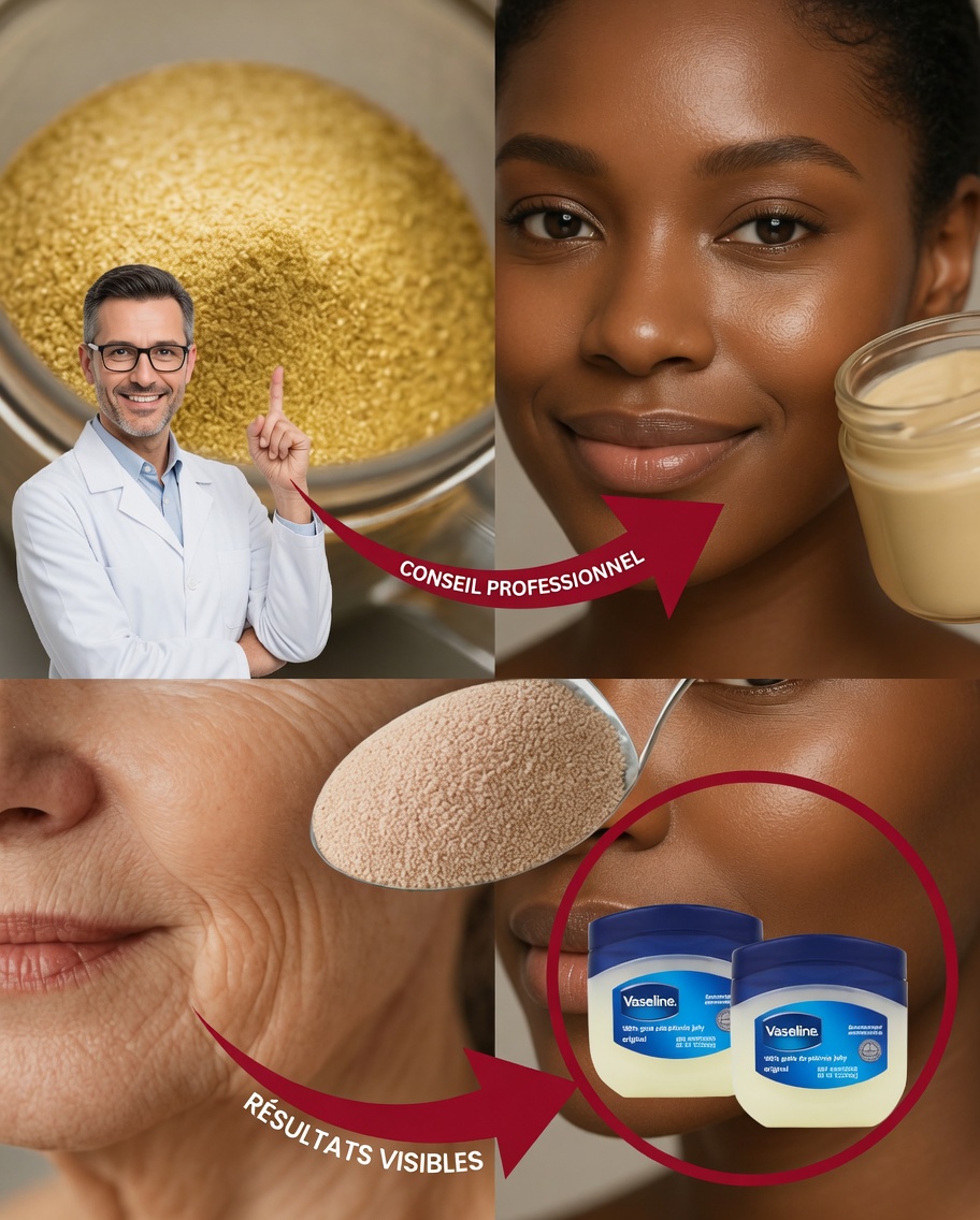 Levure et vaseline : un masque naturel simple qui aide à lisser les rides et à redonner de l’éclat à la peau