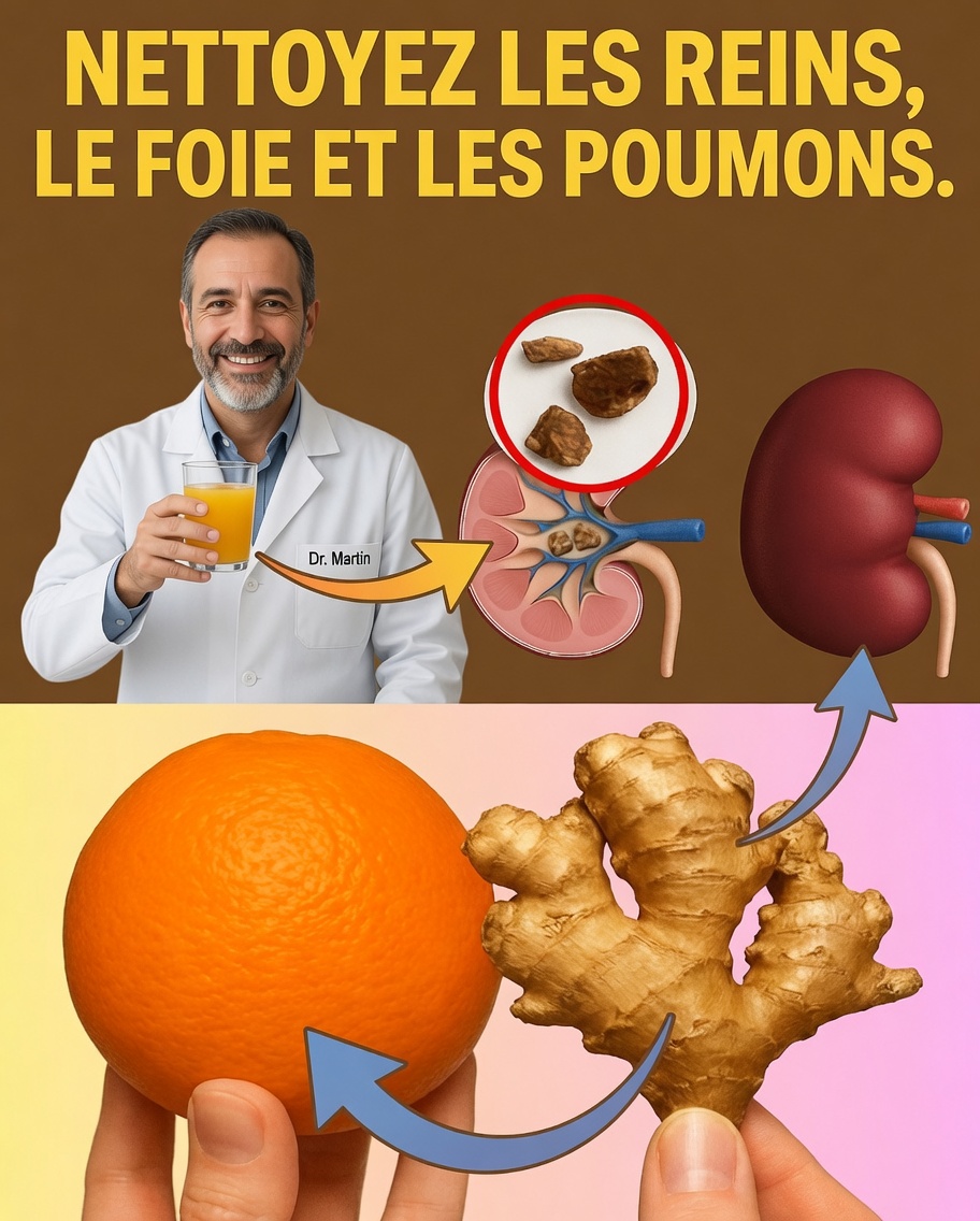 Renforcez naturellement la santé des reins, du foie et des poumons avec l’orange et le gingembre
