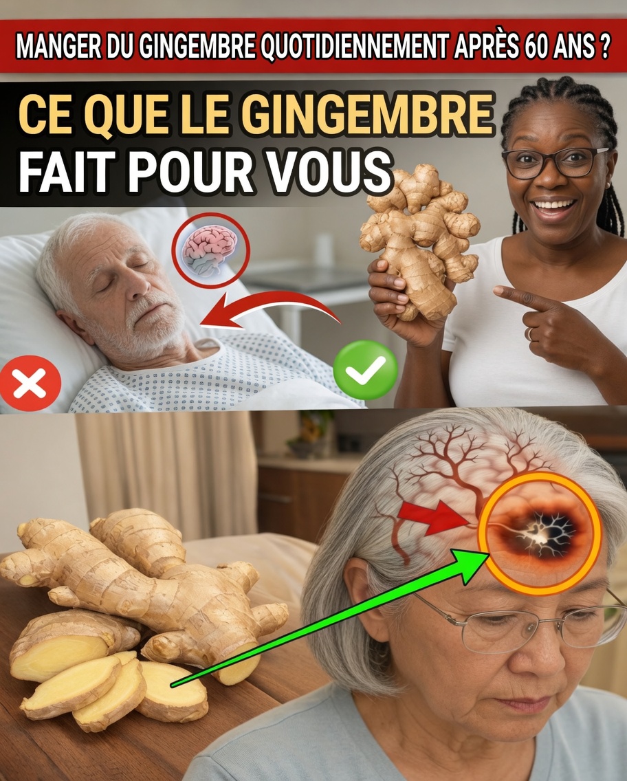 Titre : Ce qui arrive vraiment à votre corps après 60 ans lorsque vous mangez du gingembre chaque matin