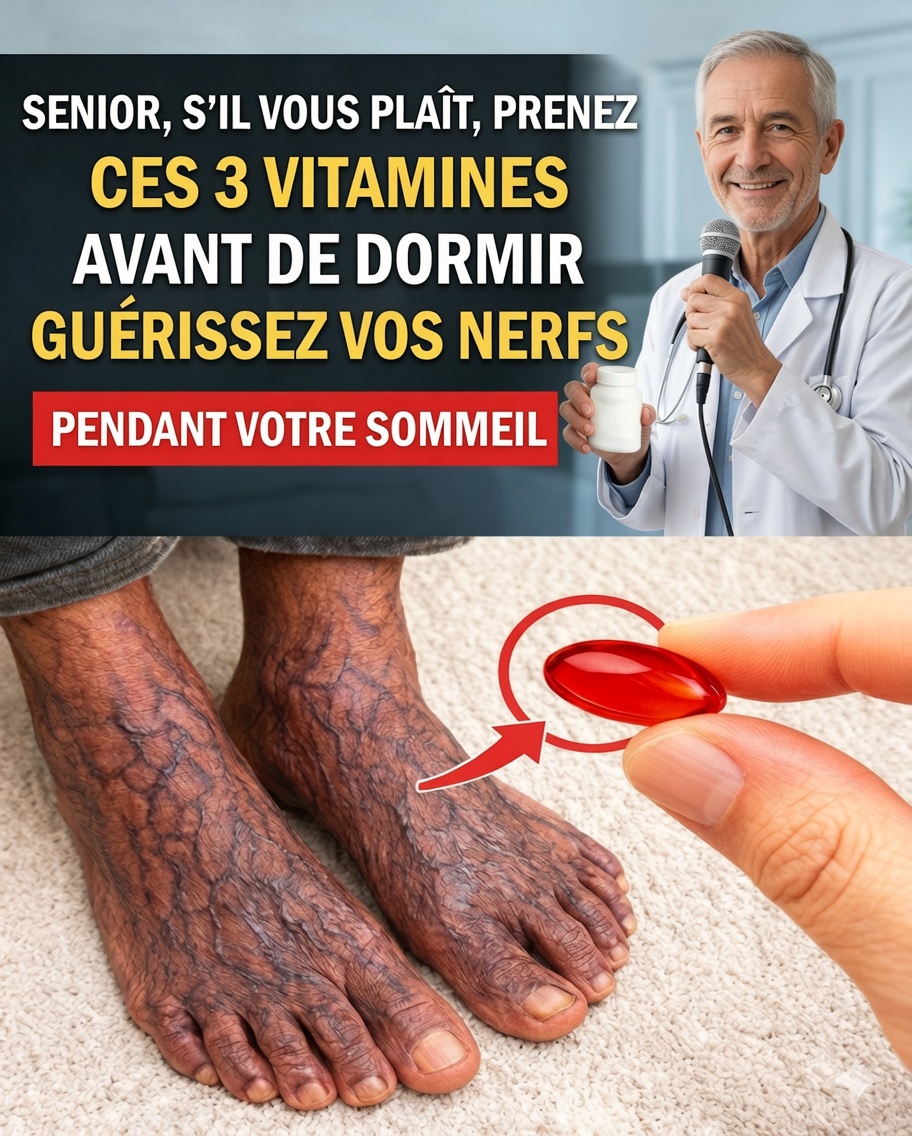 3 vitamines à prendre avant de dormir qui peuvent aider à renforcer les jambes après 60 ans : la clé oubliée pour une meilleure mobilité
