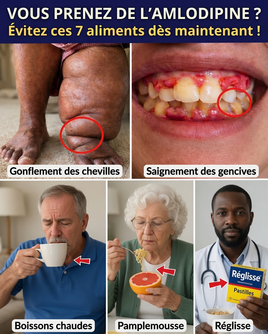 7 aliments qui peuvent aggraver silencieusement les effets secondaires de l’amlodipine – et des alternatives simples pour se sentir mieux plus vite