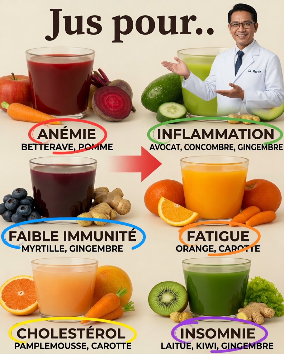15 jus guérisseurs pour soutenir naturellement votre bien-être au quotidien